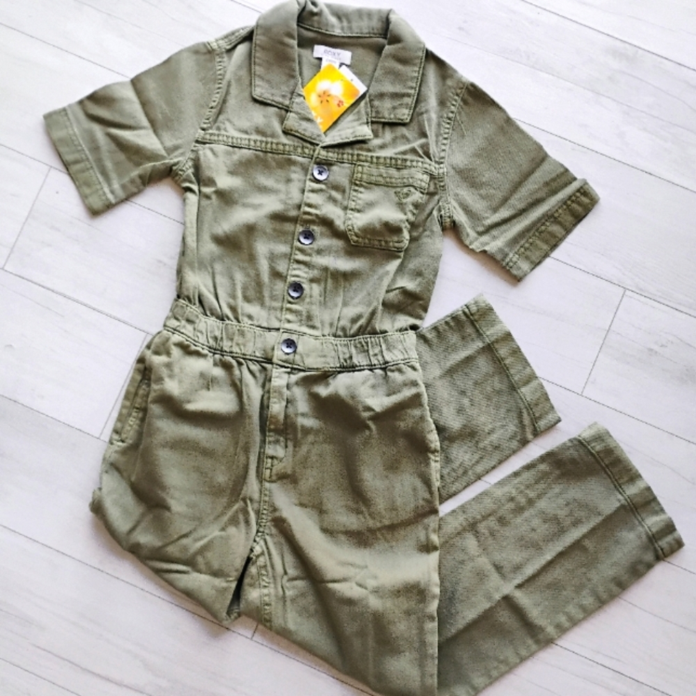 ROXY NEW Girls A Million Dreams Denim Jumpsuit Romper